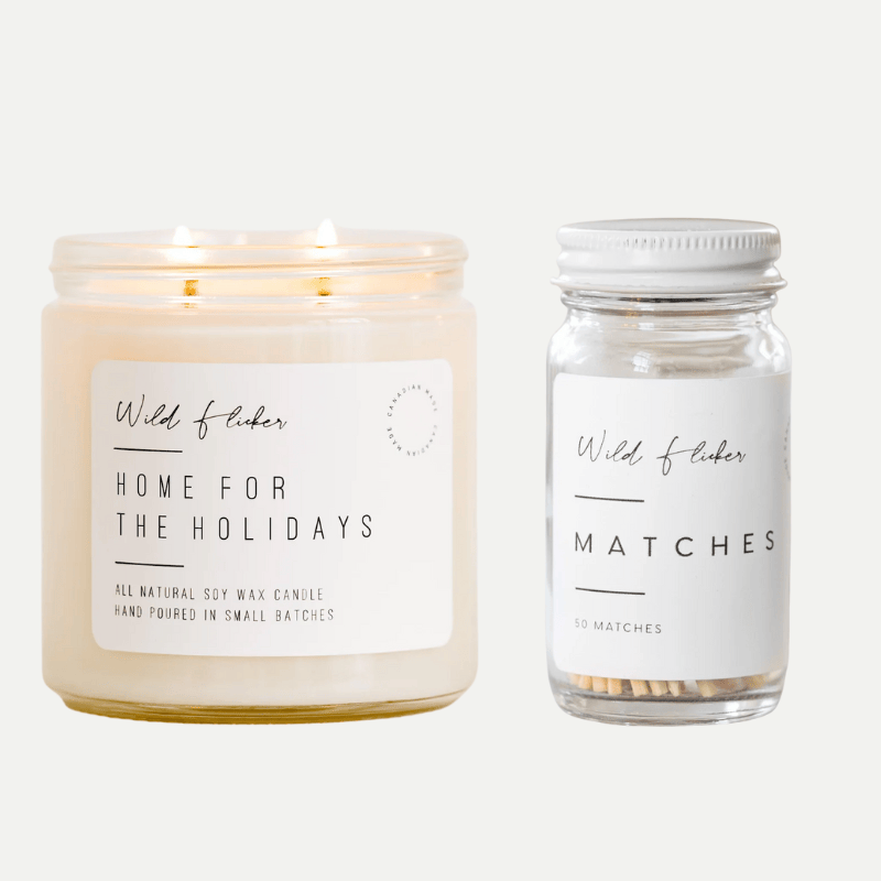 Wild Flicker Match Box and Candle