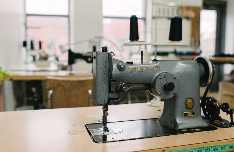 christina-remenyi-fortnight-lingerie-sewing-machine Vintage sewing machine at Fortnight Lingerie