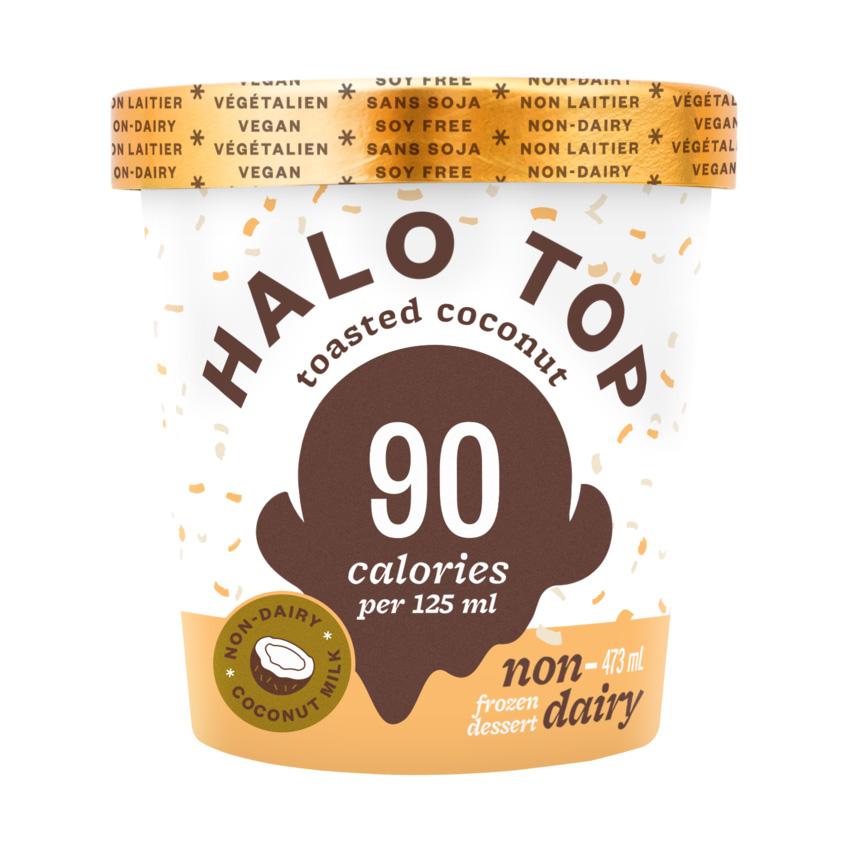 Halo Top Non-Dairy Frozen Dessert Toasted Coconut