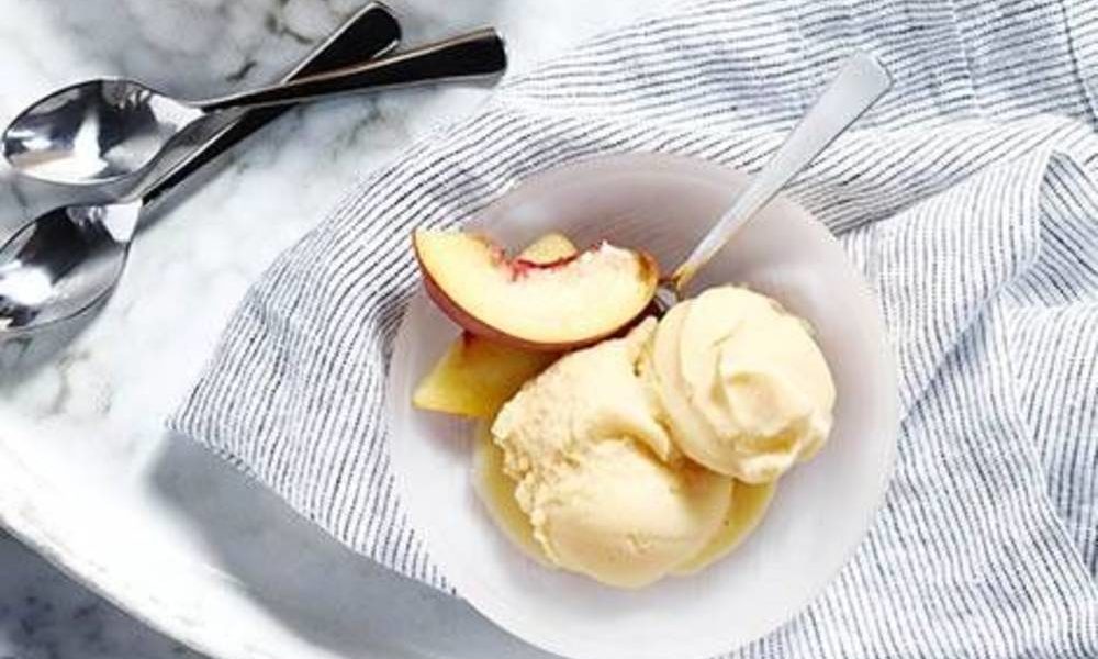 healthy blender recipes peach soy sherbert