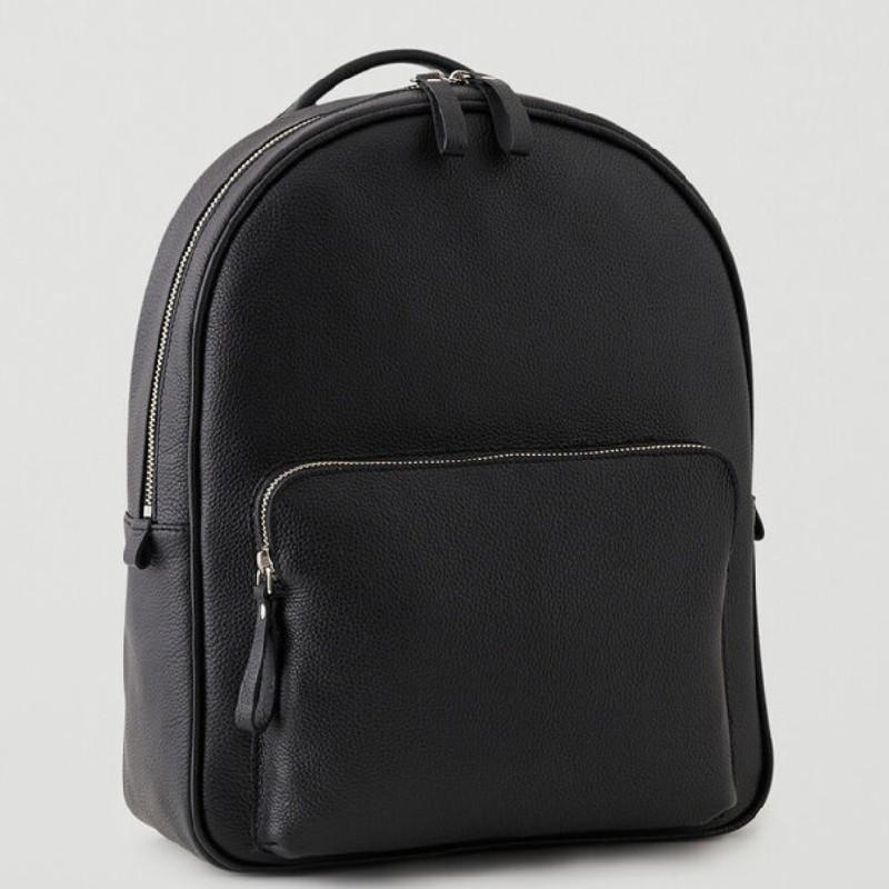 zippered backpack with top handle