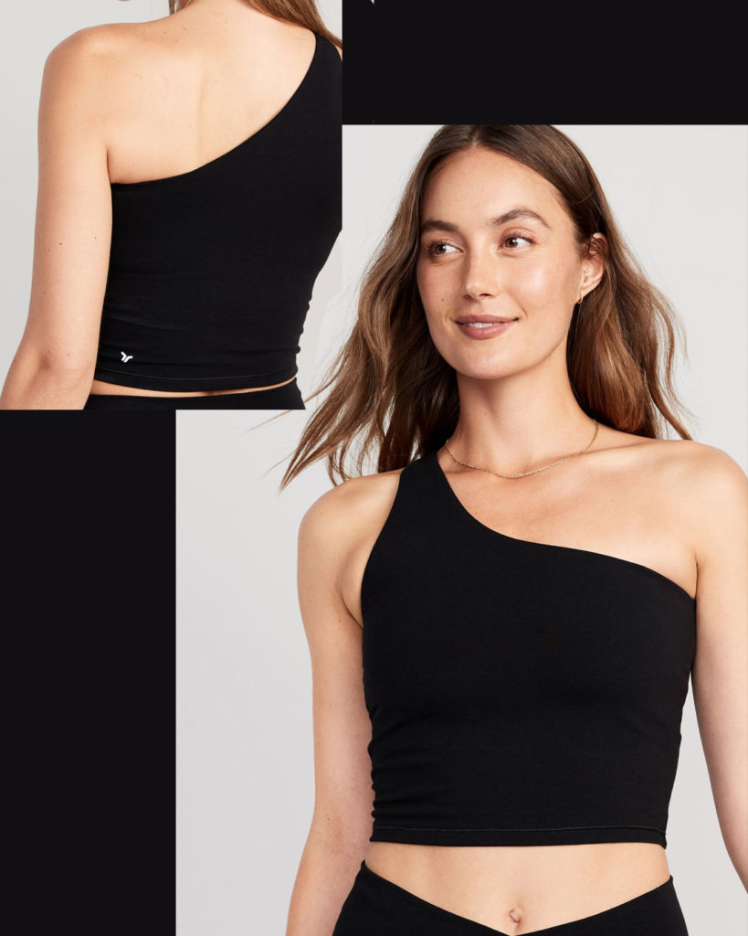 Old Navy single-shoulder sports bra has the coverage of a tank top