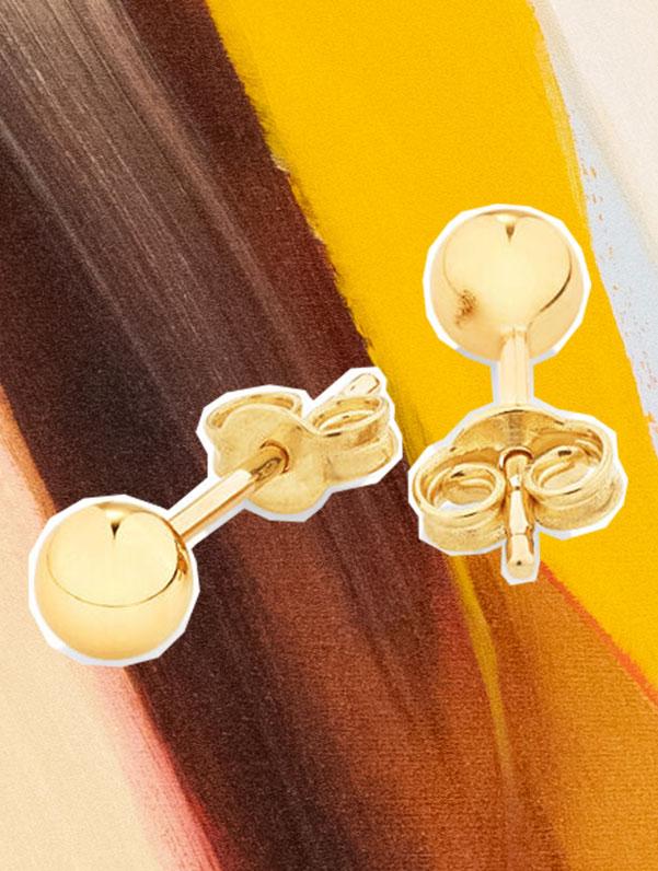 gift-yourself-jewellery-Michael-Hill--4mm-Ball-Stud-Earrings-in-10kt-Yellow-Gold