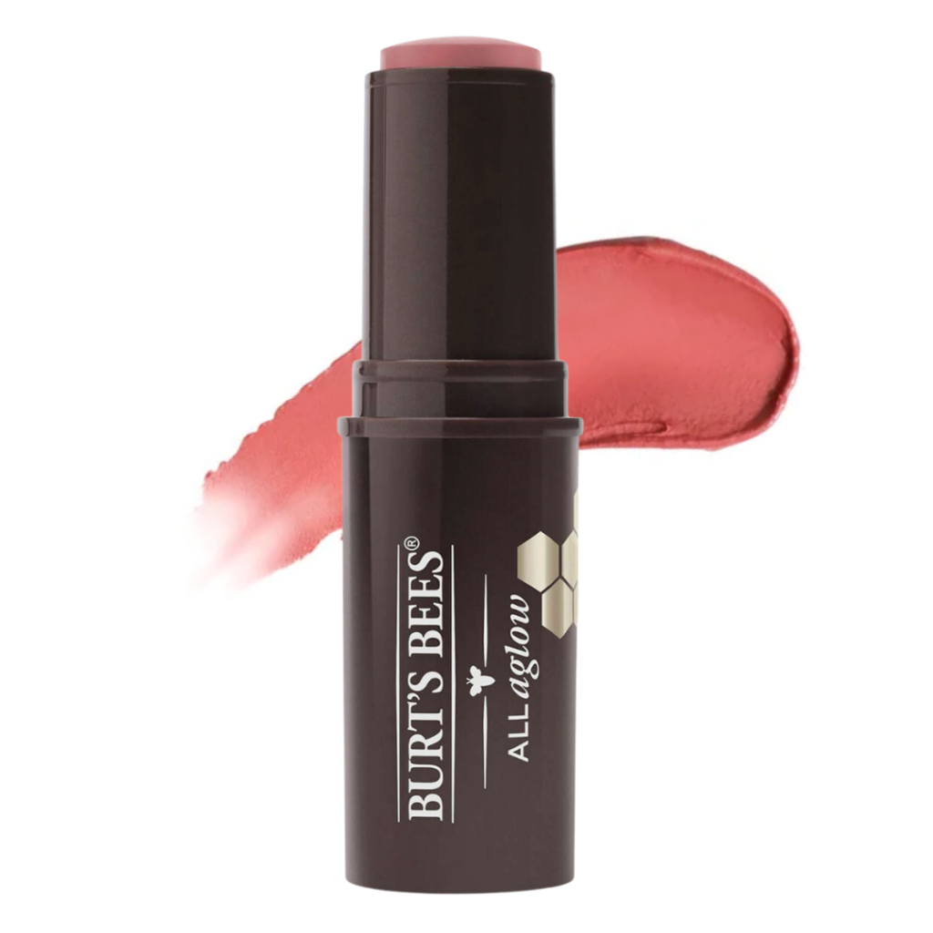 Best natural and vegan drugstore blush: Burts Bees 100% Natural All Aglow Lip & Cheek Stick
