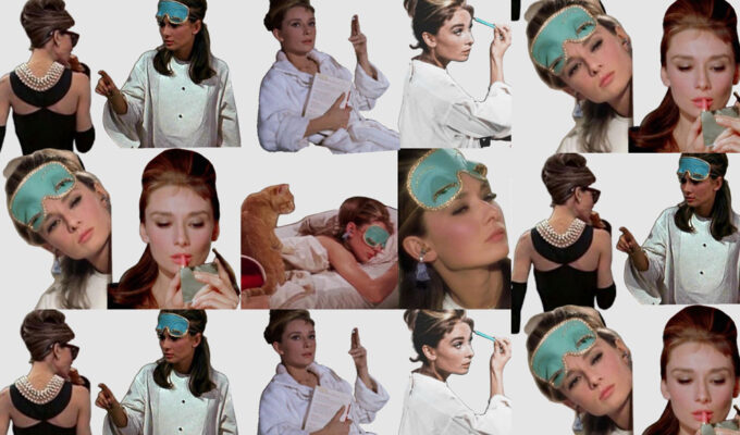 Audrey Hepburn's famous scene changing the blues to the angry reds.