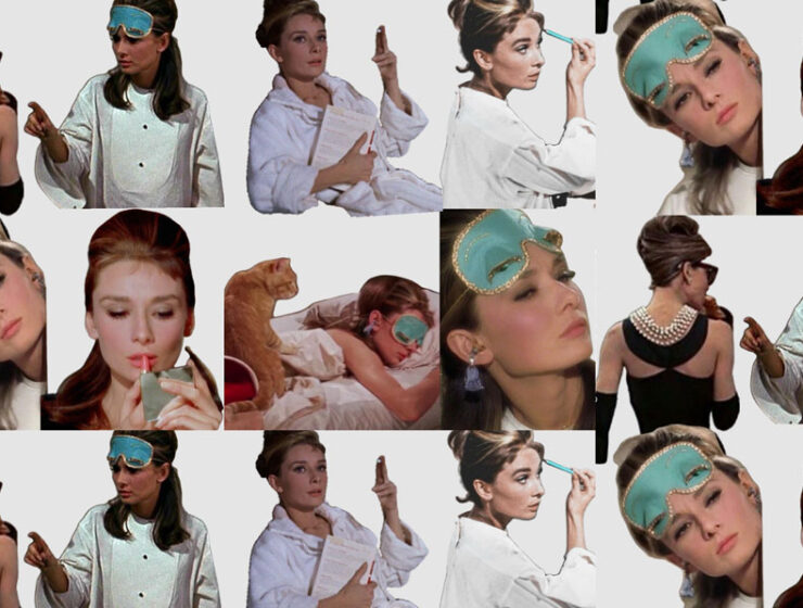 Audrey Hepburn's famous scene changing the blues to the angry reds.