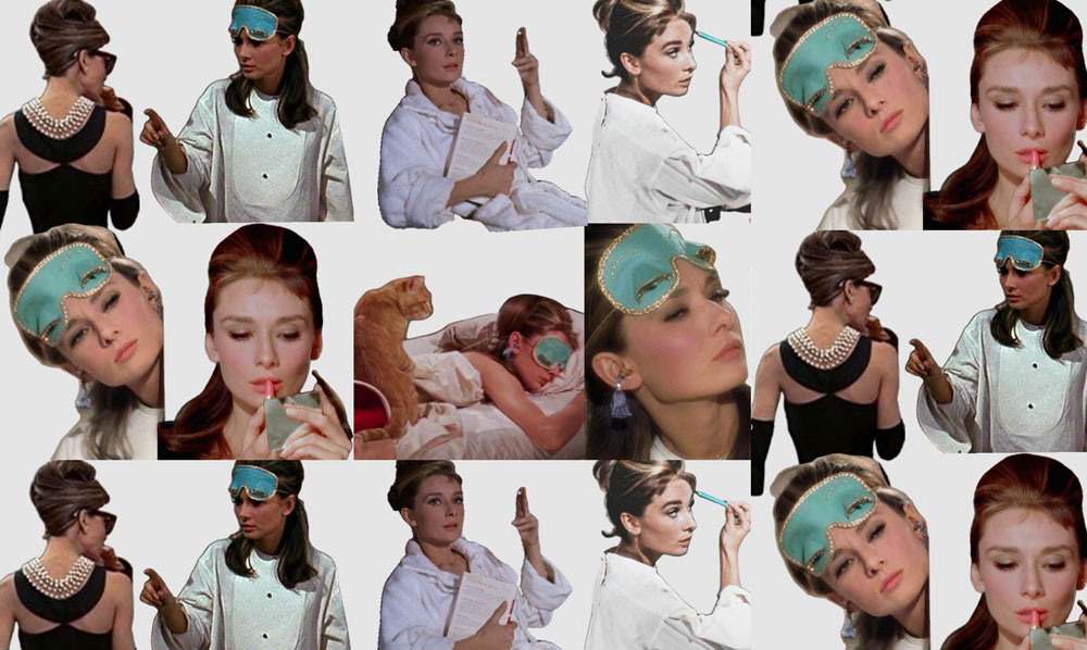 Audrey Hepburn's famous scene changing the blues to the angry reds.