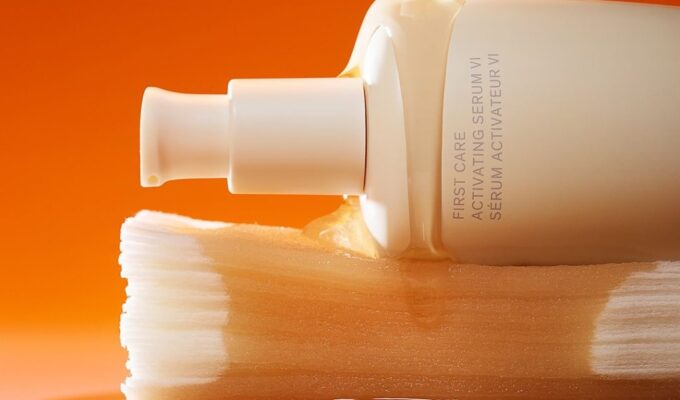 Photo of Sulwhasoo’s First Care Activating Serum VI in and out of packaging.