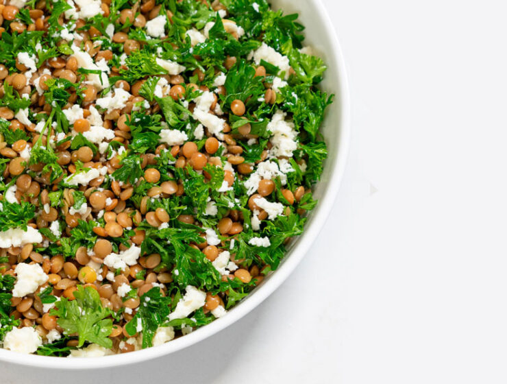 Lentil Feta and Parsley Salad