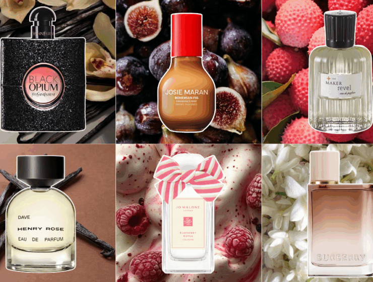 A set of six summer fragrance releases for 2025, set on their top notes, like vanilla, fig, raspberries and more.