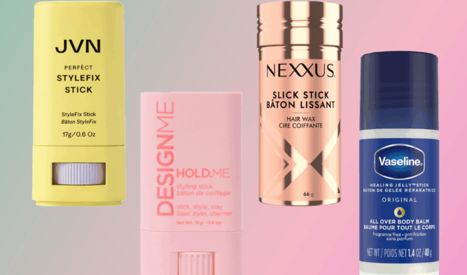 Four hair sticks shown flat.