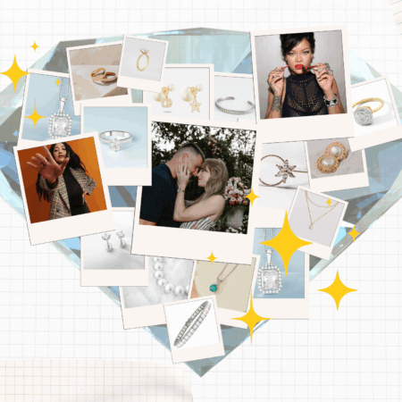 Photos of jewellery and celebrities